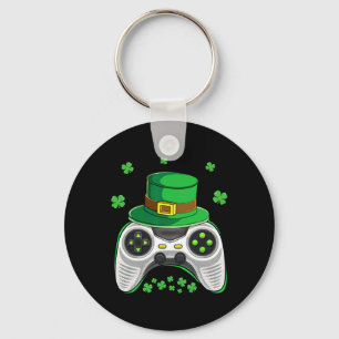 Video Game Controller Irish Gamer Boys St Patricks Key Ring