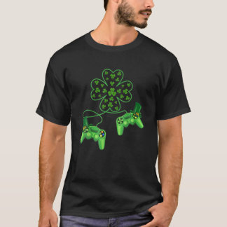 Video Game Controller Irish Gamer Boys St Patricks T-Shirt