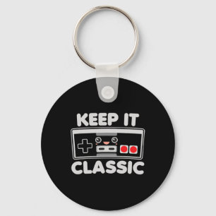 Video Game Controller Keep It Clic Humour 80s Retr Key Ring