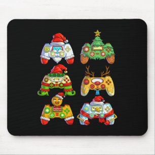 Video Game Controller Santa Hat Christmas Gamer 2  Mouse Pad