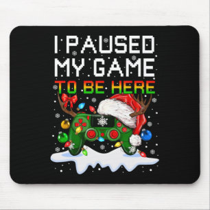 Video-game Controller Santa Hat Christmas Gaming X Mouse Pad