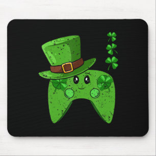 Video-Game Controller Shamrock St Patricks Day Gam Mouse Pad