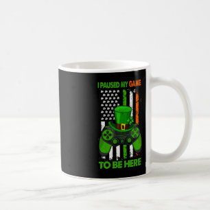 Video Game Controller St Patricks Shamrock Irish F Coffee Mug