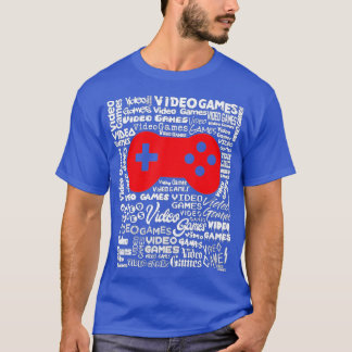 Video Game Controller Text Word Cloud  Cool Art  T-Shirt