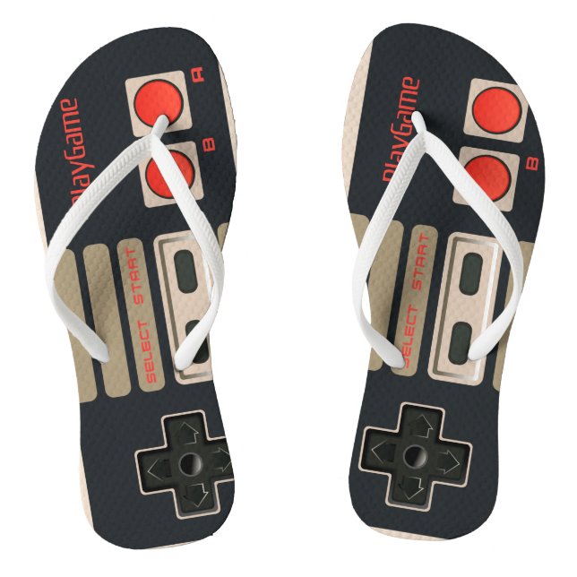 Video game controller thongs (Footbed)