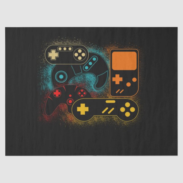 Video Game Controller Tissue Paper (Front)
