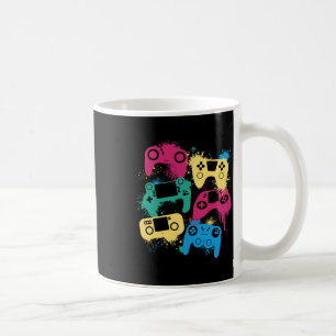 Video Game Controllers Graphic Tee For Gamer Colou Coffee Mug