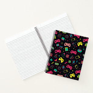 Video Game Controllers Pattern  Notebook
