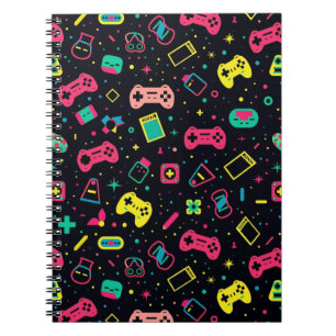 Video Game Controllers Pattern  Notebook