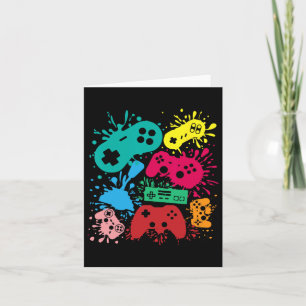 Video Game Controllers Retro 80's 90's Generation  Card