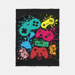 Video Game Controllers Retro 80's 90's Generation  Fleece Blanket