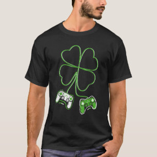 Video Game Controllers St Patricks Day Gaming Boys T-Shirt