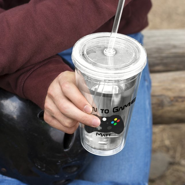 Video Game Custom Acrylic Tumbler (Creator Uploaded)