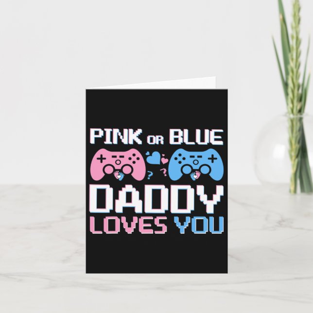 Video Game Dad Gamer Daddy  Card (Front)