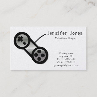Video Game Design Business Card