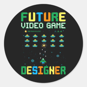 Video Game Designer For Kids1 Classic Round Sticker