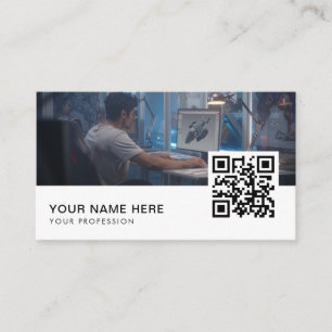 Video game designer QR Code  Business Card