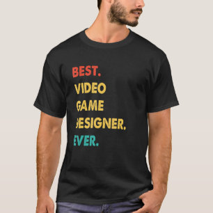 Video Game Designer Retro Best Video Game Designer T-Shirt