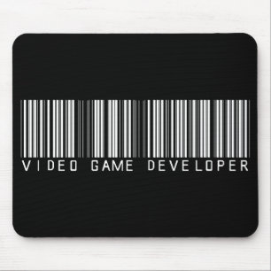 Video Game Developer Bar Code Mouse Pad