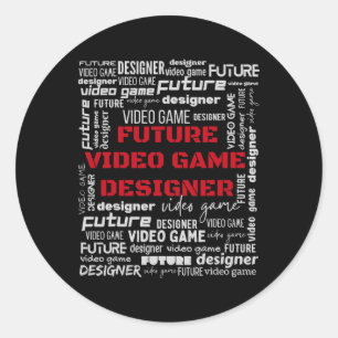 Video Game Developer Future Video Game Designer Classic Round Sticker