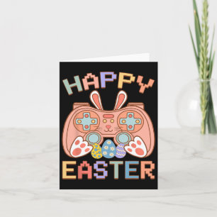 Video Game Easter Bunny Gaming Controller Gamer Bo Card
