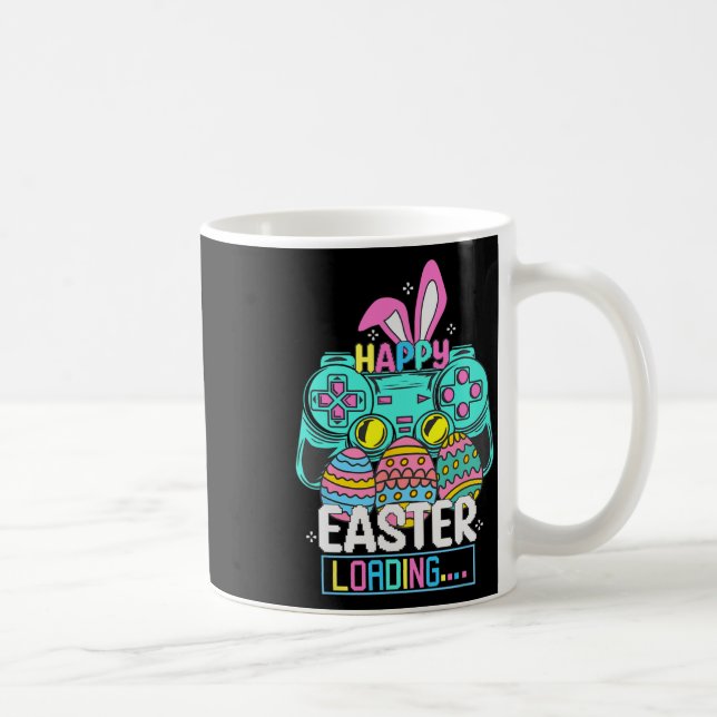 Video Game Easter Bunny Gaming Controller Gamer Bo Coffee Mug (Right)