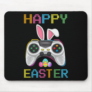 Video Game Easter Bunny Gaming Controller Gamer Bo Mouse Pad