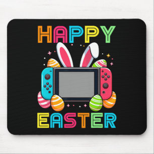 Video Game Easter Bunny Gaming Controller Gamer Bo Mouse Pad