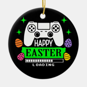 Video Game Easter Eggs Gaming Controller Gamer Ceramic Ornament