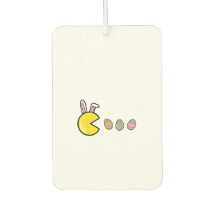 Video Game Eating Easter Eggs Retro Gamer Men Boys Car Air Freshener