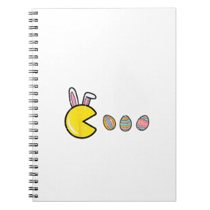 Video Game Eating Easter Eggs Retro Gamer Men Boys Notebook