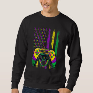 Video Game Flag Beads Kids Mardi Gras Shirts, Game Sweatshirt