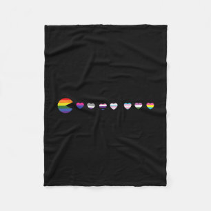 Video-game Funny Gaming Lgbt-q Ally Pride Flag Gam Fleece Blanket