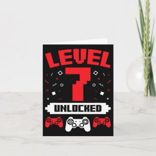 Video Game Gaming Birthday 7 Year Old Gamer Gift 1 Card