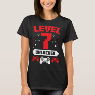Video Game Gaming Birthday 7 Year Old Gamer Gift 1 T-Shirt