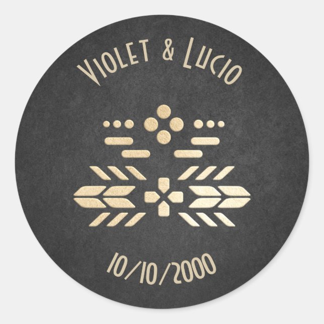 Video Game Geek Black Wedding Classic Round Sticker (Front)