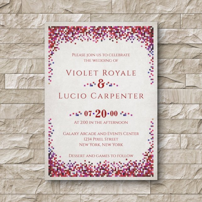 Video Game Geek Wedding Invitation (Creator Uploaded)