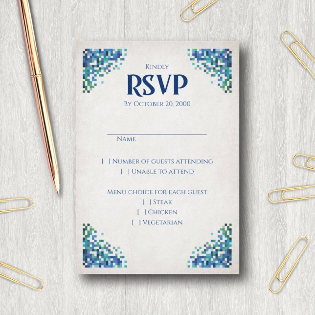 Video Game Geek Wedding RSVP Card (Creator Uploaded)
