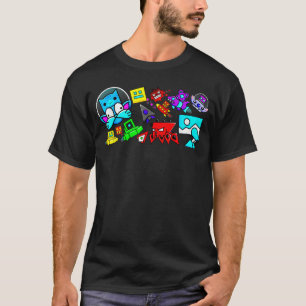 Video Game Geometry Video Gamer Lover Dash funny T-Shirt