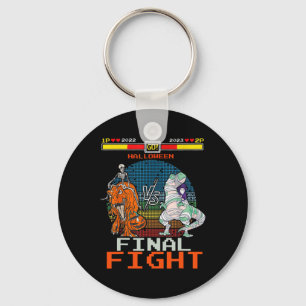Video Game Halloween T-rex Skeleton Mummy - Final  Key Ring