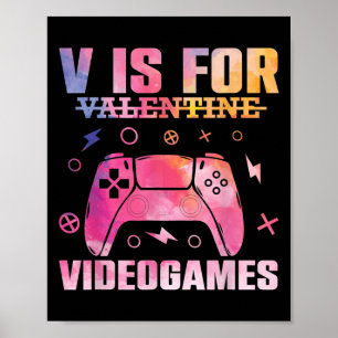 Video Game Lover Quote Gamer Pun Graphic Text Desi Poster