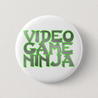 VIDEO GAME NINJA (green) 6 Cm Round Badge