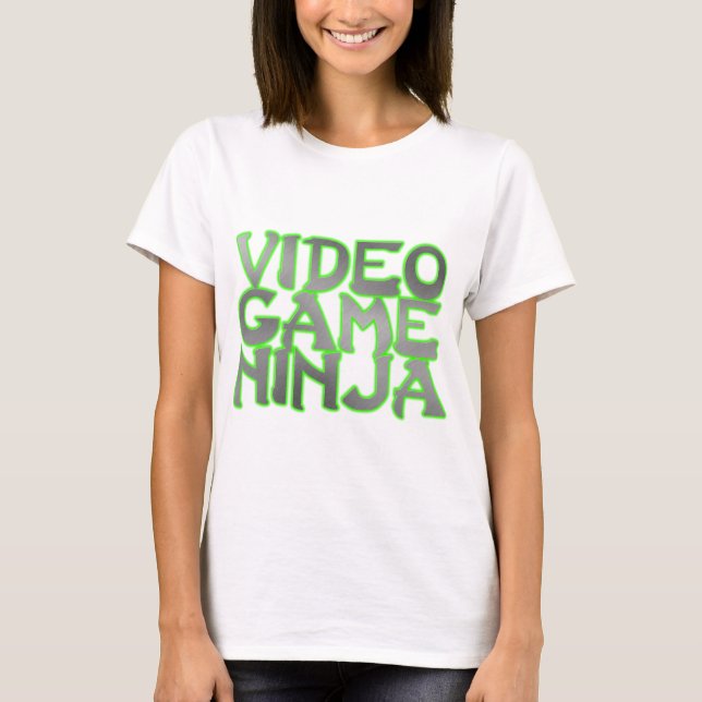 VIDEO GAME NINJA (green) T-Shirt (Front)