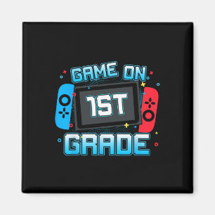 Video Game On 1st Grade Gamer Byck To School Boys Magnet