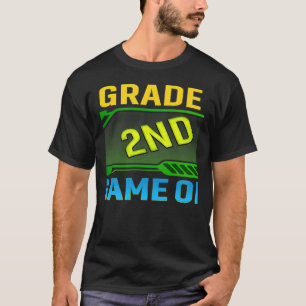 Video Game On 2nd Grade Cool Kids Team Second Back T-Shirt