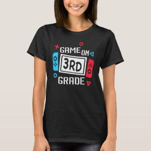 Video Game On 3rd Grade Cool Kids Team Third Back T-Shirt