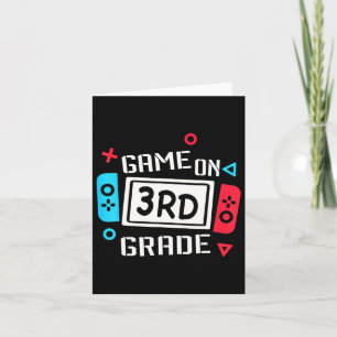 Video Game On 3rd Grade Cool Kids Team Third Byck  Card