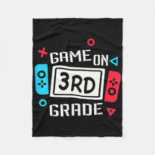 Video Game On 3rd Grade Cool Kids Team Third Byck Fleece Blanket