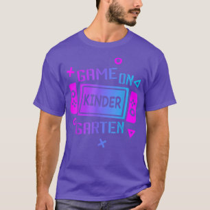 Video Game On Kindergarten Team Kindergarten Back T-Shirt