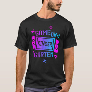 Video Game On Kindergarten Team Kindergarten Back T-Shirt